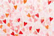 © gitusik - Abstract watercolor heart background. Concept love, valentine day greeting card.