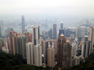 Canvas Print - hong kong skyline