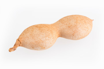 Sticker - Tamarind tropical fruit - Tamarindus indica. Top view