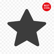 Five-pointed black star icon. Vector star symbol. Simple flat style concept. Modern isolated button. For web site application game mobile apps business solution marketing.