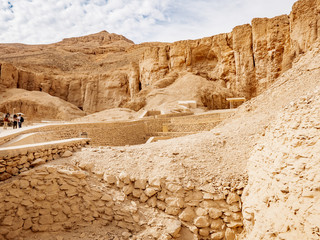 Wall Mural - Valley of The Kings, with it's Pharaohs tombs is one of the most visited tourist attractions in Egypt