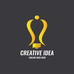 Wall Mural - Creative ideas logo design template. Vector illustration