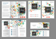 © maria_lh - Set of color abstract brochure template with geometric elements
