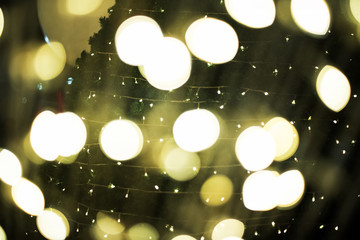 The blurry light design background of Bokeh light