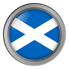 Wall Mural - Flag of Scotland round as a button