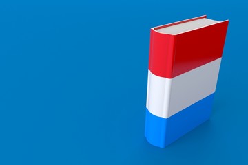 Wall Mural - Book with luxembourg flag