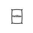 Fertilizer bag outline icon. Clipart image isolated on white background