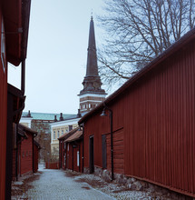 Cathedral In Old Part Of The Town Västerås, Sweden, Domkyrkan I Västerås