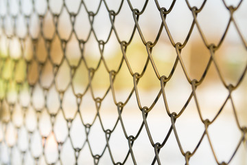Metal mesh fence