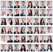 © ASDF - portraits of successful young businessmen isolated on white