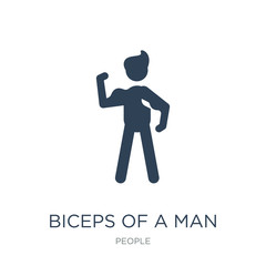 Wall Mural - biceps of a man icon vector on white background, biceps of a man