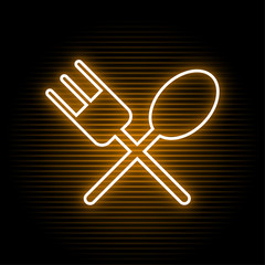 Wall Mural - chef neon symbol