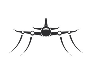 Wall Mural - Airplane icon vector illustration design