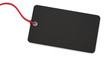 Anhänge-Etikett - rechteckig - schwarz, rot