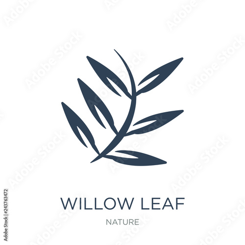 Cuadros en Lienzo willow leaf icon vector on white background, willow leaf trendy