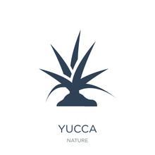 Yucca Icon Vector On White Background, Yucca Trendy Filled Icons