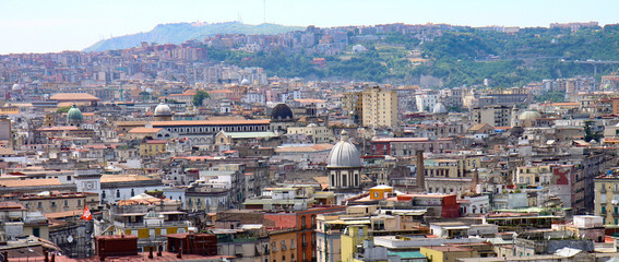 Wall Mural - View of the churches of Naples.