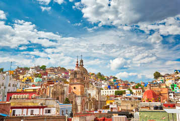 Wall Mural - Guanajuato, Mexico, scenic colorful old town streets