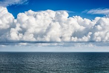 Sea And Clouds, Algarve, Portugal, Europe