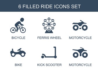 Sticker - 6 ride icons