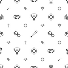 Wall Mural - team icons pattern seamless white background