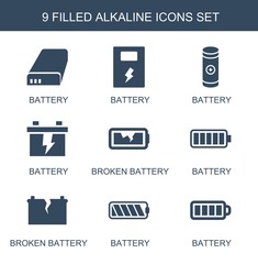 Sticker - 9 alkaline icons