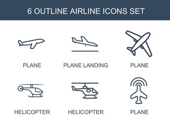 Sticker - 6 airline icons