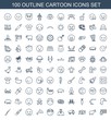 © HN Works - 100 cartoon icons
