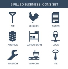 Poster - business icons