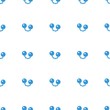 © HN Works - ball chain icon pattern seamless white background