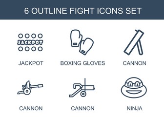 Sticker - fight icons