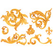 Golden baroque rich luxury vector elements