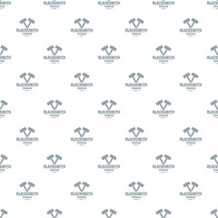 Wall Mural - Premium blacksmith pattern vector seamless repeat for any web design