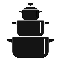 Poster - Cooking pan icon. Simple illustration of cooking pan vector icon for web design isolated on white background