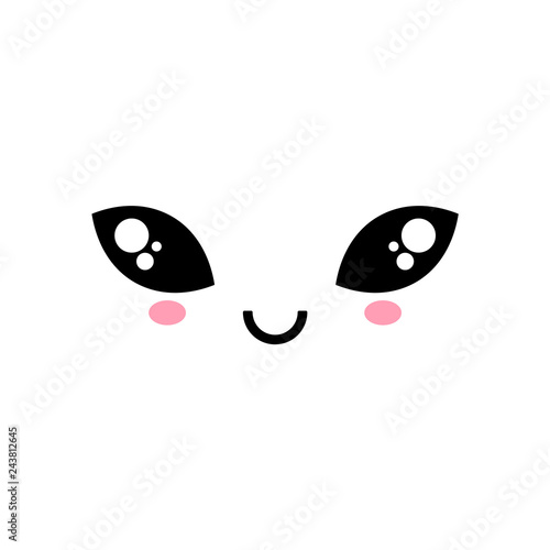 Alien Eyes Happy Kawaii Face Cute Japanese Emoticons Emojis Buy This Stock Vector And Explore Similar Vectors At Adobe Stock Adobe Stock