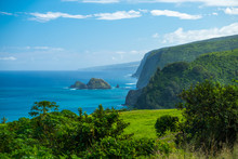 North Coast Of The Big Island, Area Near The Pololu Valley, Hawaii