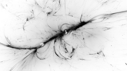 Wall Mural - dark matter and energy in universe black and white texture