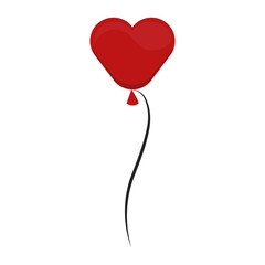 Poster - Heart balloon isolated