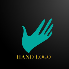 Canvas Print - hand symbol of care logo icon