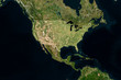 Satellite image of USA with borders (Isolated imagery of USA. Elements of this image furnished by NASA)