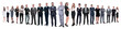 © ASDF - panoramic photo of a professional numerous business team