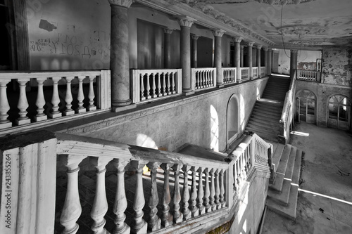 Valokuva  Ruins of an abandoned luxury hotel.