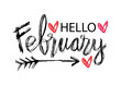 © Handini_Atmodiwiryo - Hello February hand lettering