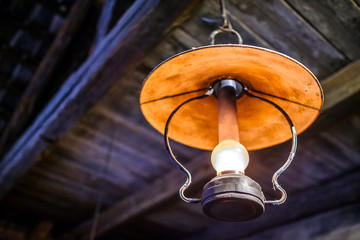 Wall Mural - old petroleum lamp