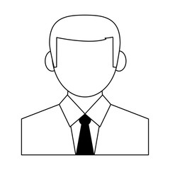 Canvas Print - businessman profile avatar