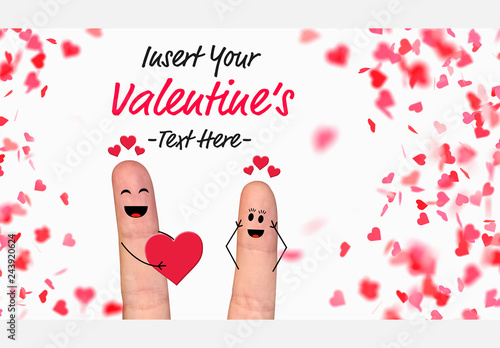Valentine S Day Fingers In Love Banner Layout Kaufen Sie Diese Vorlage Und Finden Sie Ahnliche Vorlagen Auf Adobe Stock Adobe Stock