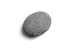 © mikeosphoto - Pebble. Smooth gray sea stone isolated on white background