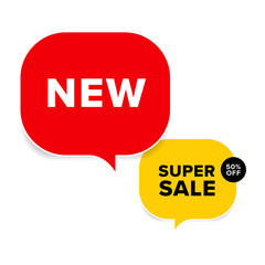 Wall Mural - new tag and special sale label. bubble banner and badges design.