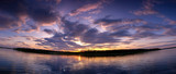 Fototapeta Zachód słońca - Sunset over the water