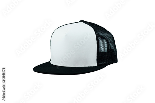 Download Get Trucker Cap With Flat Visor Mockup Inside View Images ...